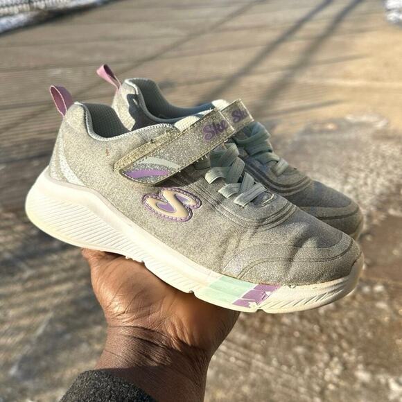 Skechers Dreamy Lites Sneakers Big‎ Girl Size 3 Gray Shoes - Picture 11 of 12